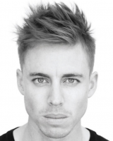 2015 mens hairstyle with full of spikes on the top head and bangs but clean straight short hair on the side.PNG
