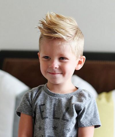2015 little boys haircuts with cook spiky hairstyle with spiky bangs.JPG
