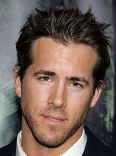 Sexiest man alive pictures of Ryan Reynolds with his medium short haircut with spiky bang.JPG
