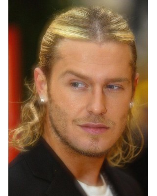 david beckham hairstyles blonde. David Beckham with long londe