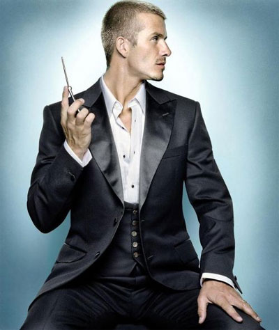 اناقة اللاعبين David+Beckham+in+a+black+elegant+tuxedo