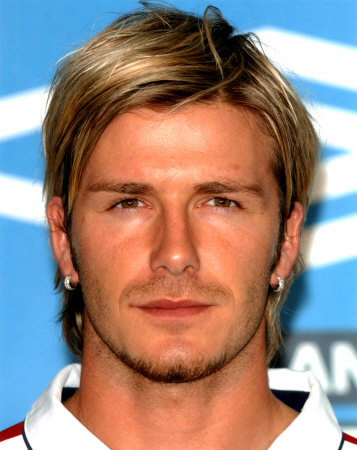 david beckham hairstyles pictures. David Beckham with blonde