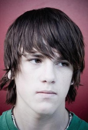 Teen boy hairstyle with long