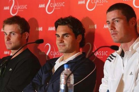 andy roddick haircut. Andy Roddick, Roger Federer