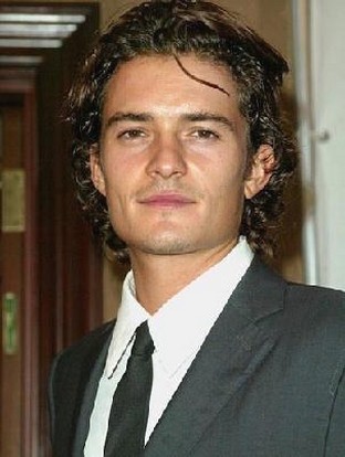 orlando bloom long hair. Orlando Bloom with curly long