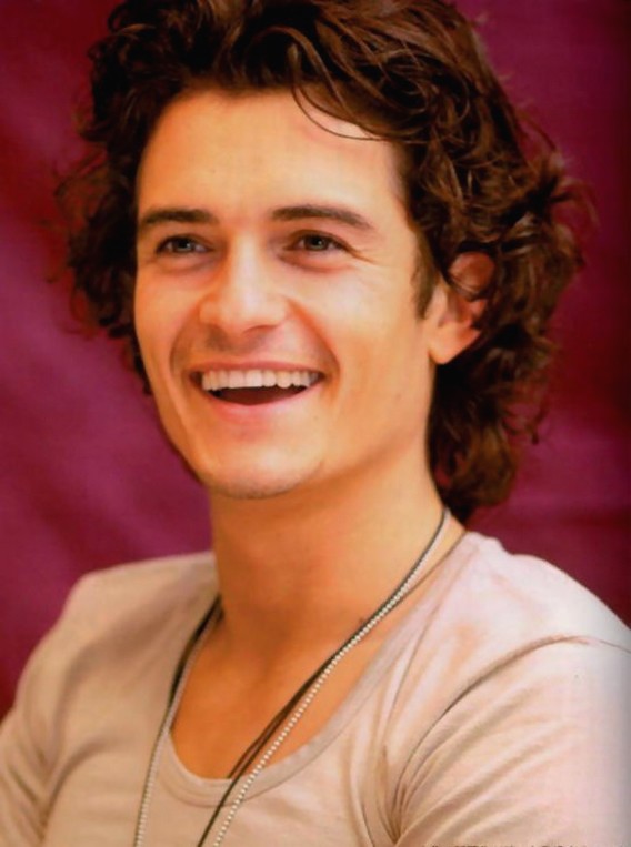 orlando bloom hairstyle. Orlando Bloom with curly hair.