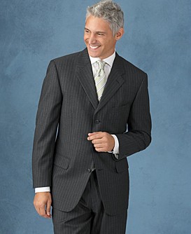 Men short elegant hairstyle, gray hair
