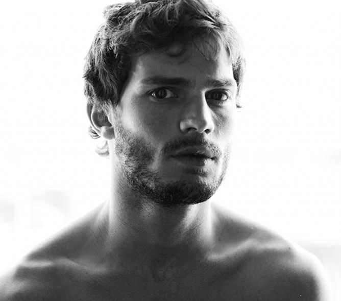 very hot sexy Jamie Dornan with curly haircut picture
