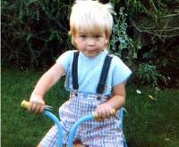 Child picture of Robert Pattinson on his bike.JPG
