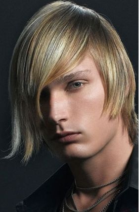 men hot medium haircut with layers and very long bangs with highlights lookingn very cut.JPG
