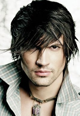 men sexy hairstyle with long swept bangs with full of layers.JPG
