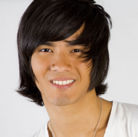 Trendy Asian men hairstyle picture with long swept bangs with layers in dark brown hair  color.PNG
