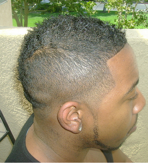 mohawk hairstyle  for black men
