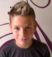 Big boys popular hairstyles with short hair on the side and spiky long hair top.JPG