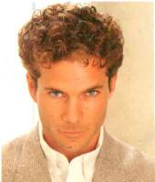 Short Curly Hair Style, redish brown