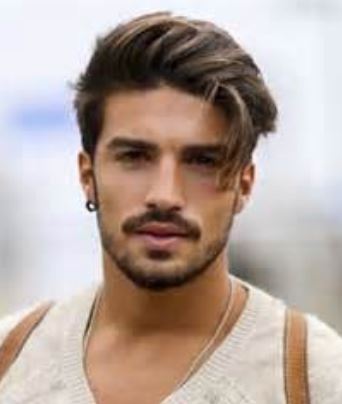 Hot men's hairstyle 2015 with long side bang.JPG