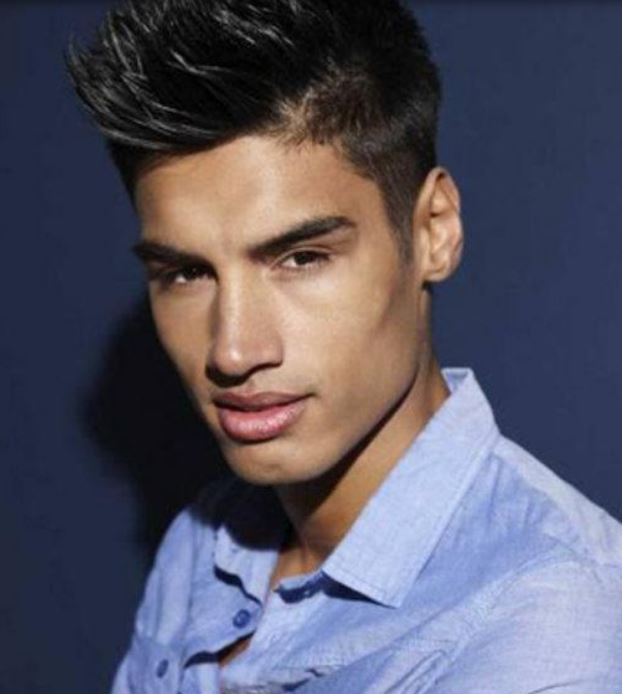 Sexy male model singer pictures of Siva Kaneswaran spiky hair with undercuts.JPG
