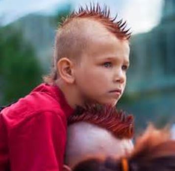 Cool kid mohawk with red spiky hair.JPG
