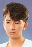 Short Hair Style with Wavy Bangs, black