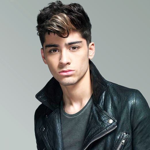 Zayn Malik post picture with his cool punk hairstyle with highlights.JPG
