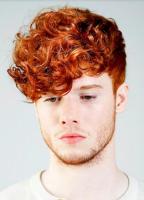 Men red hairstyle with curls bang and straight undercut hair.JPG