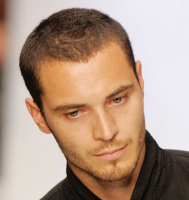 Cool mens short haircut with a V shape front.PNG