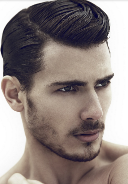 Elegant mens hairstyle with you a sharp look
