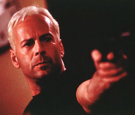 Bruce Willis with Short Hair Style, Ice Blonde

