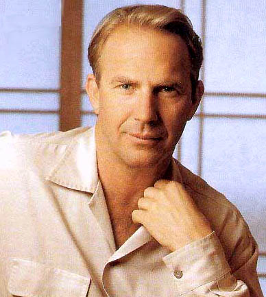 Kevin Costner with Short Hair Style, blonde
