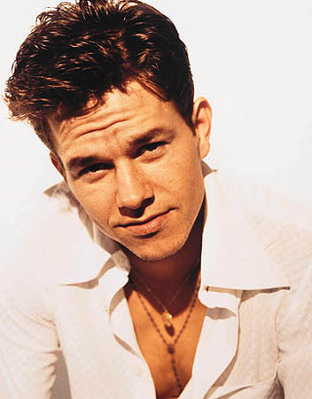 Mark Wahlberg with Short Wavy Hair Style, brunette
