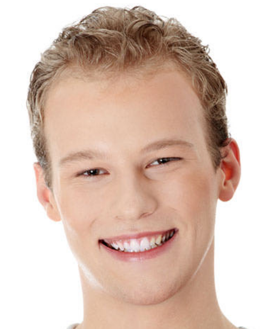 very short with light curls.PNG