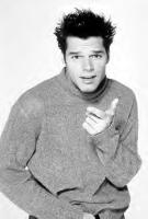 Ricky Martin with Short Layered, Messy & Spiky Hair Style