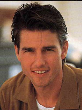 Tom Cruise with Medium Hair Style, brown

