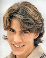 man medium long length hair style