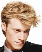 Fashional men hairstyle with long bangs with full layers and short hair length in the back.PNG