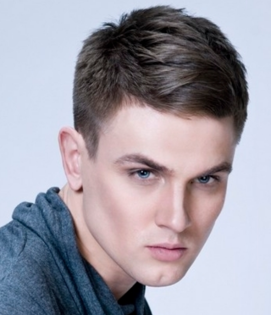 Sexy men hairstyles with cute swept bangs