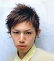 Korean hair style for man, brown & wavy