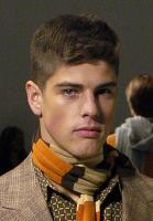 Men's Short Hair Style with very funky bang
