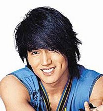 Asian man long hair