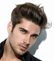Sexy men short haircut 2014 with very short back and long gel on top.PNG