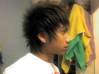 Image of Asian Boy Haircut with thin spikes