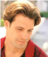 Men's Short Hair Style with thick wavy long side bangs