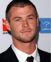 sexy australian actor Chris Hemsworth picture with his bald head.jpg