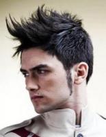 Stylish man hairstyle with spiky bang.jpg