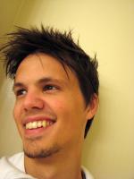 Spiky short haircut for young men