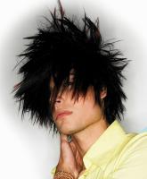 Long Messy, wavy & Slightly Punky Hair Style, brunette