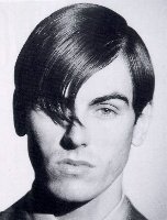 Men's Short Hair Style with long gel bang picture