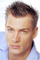 Men's Short Hair Style with spikes on the side pictures
