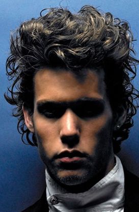 Men light curly and wavy hairstyle in medium hair photo.JPG

