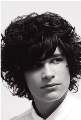 Men light curly hairstyle with long curly bangs.JPG
